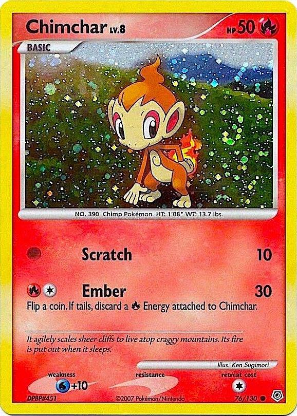 Diamond & Pearl Chimchar [Cosmos-Holo] Pokémon card